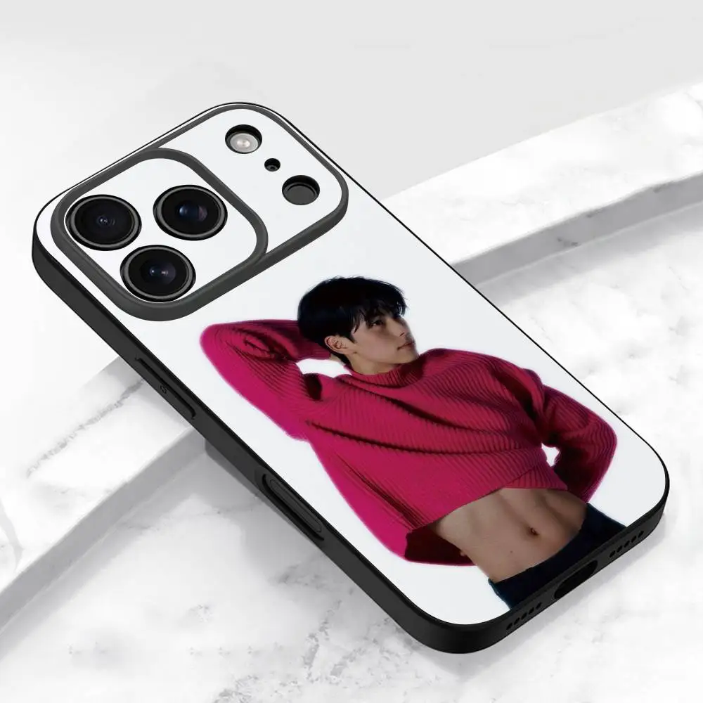 حافظة هاتف لهاتف آيفون 17,16,15,14,13,12,11,Pro,Max,Plus,E,Air,Mini Protective Black L-Lee Chae Min Cover