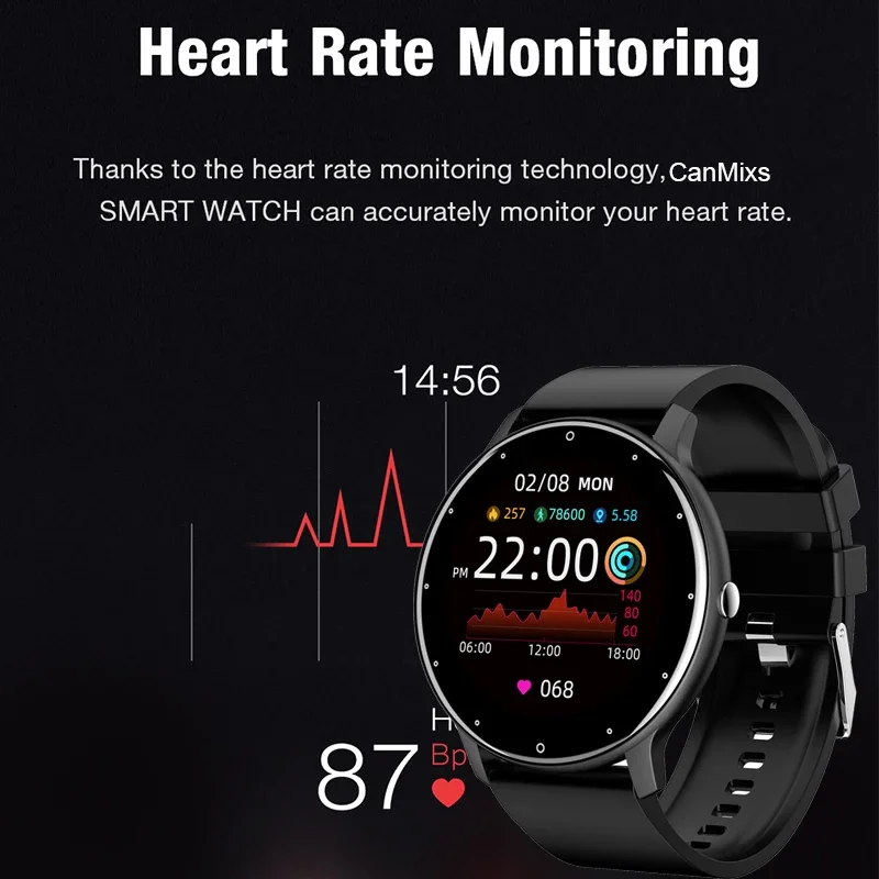 Smart Watch Women Men Lady Sport Fitness Smartwatch Sleep Heart Rate Monitor fitness tracker Waterproof Watches For IOS Android