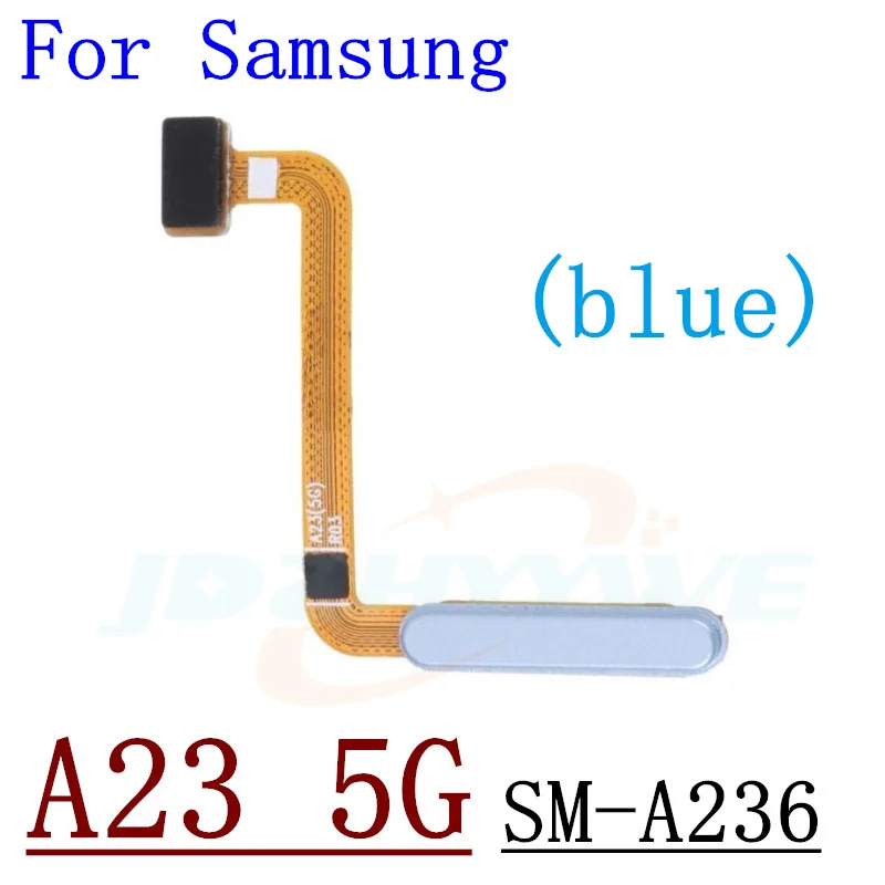 Fingerprint Sensor Scanner For Samsung Galaxy A23 A33 A53 A73 5G Touch ID Connect Home Button Flex Cable Parts