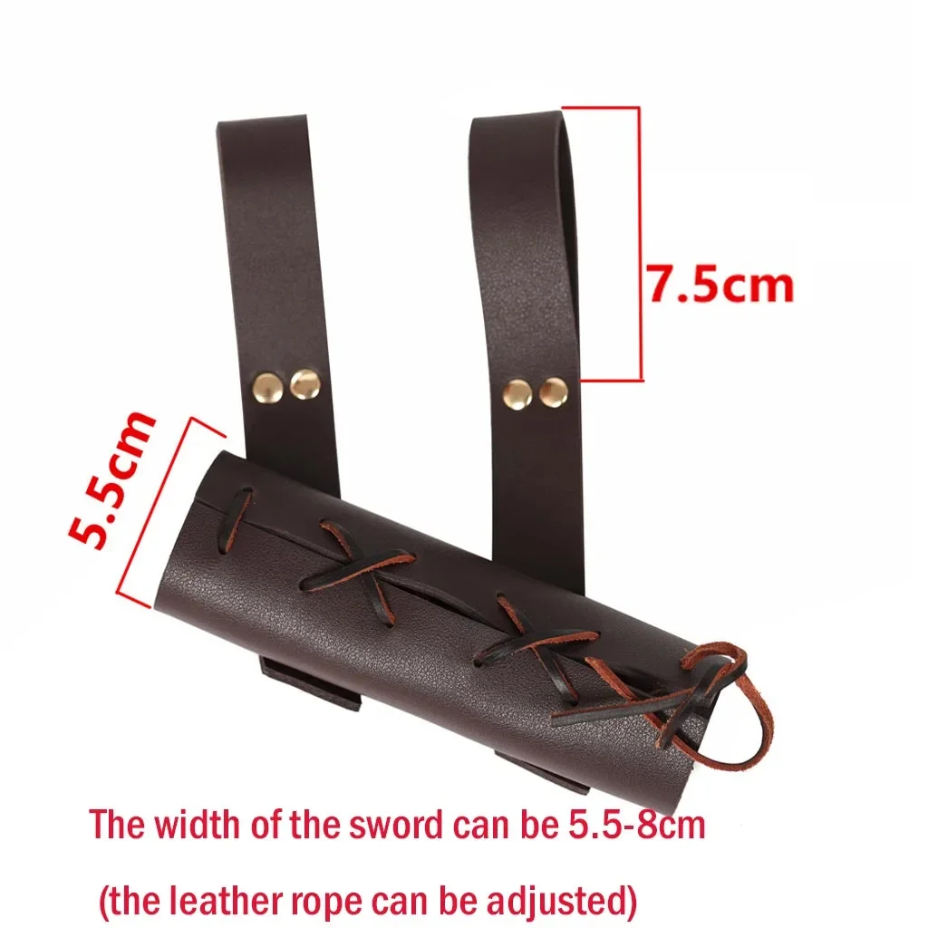 Medieval Belt Sword Sheath Knight Waist Scabbard Costume for Cosplay Stage Cutlass Dagger Party Costume Fencing Katana Belts