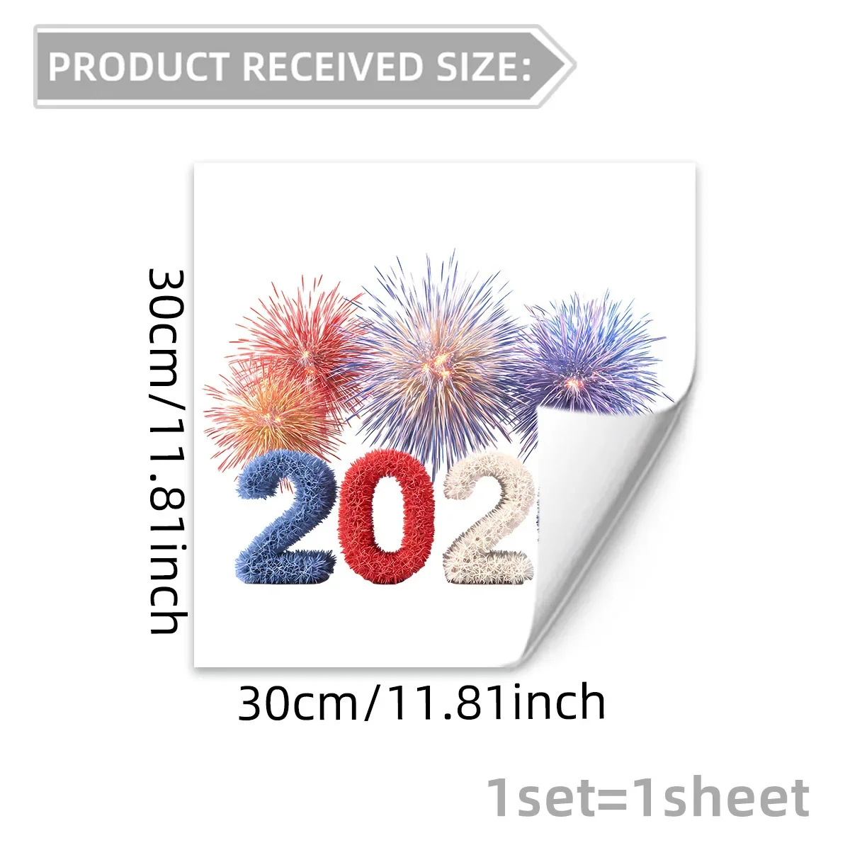 For Home and Office Window Film Sticker for 2026 New Year Festival Clear Visibility from Both Sides for Glass Surfaces