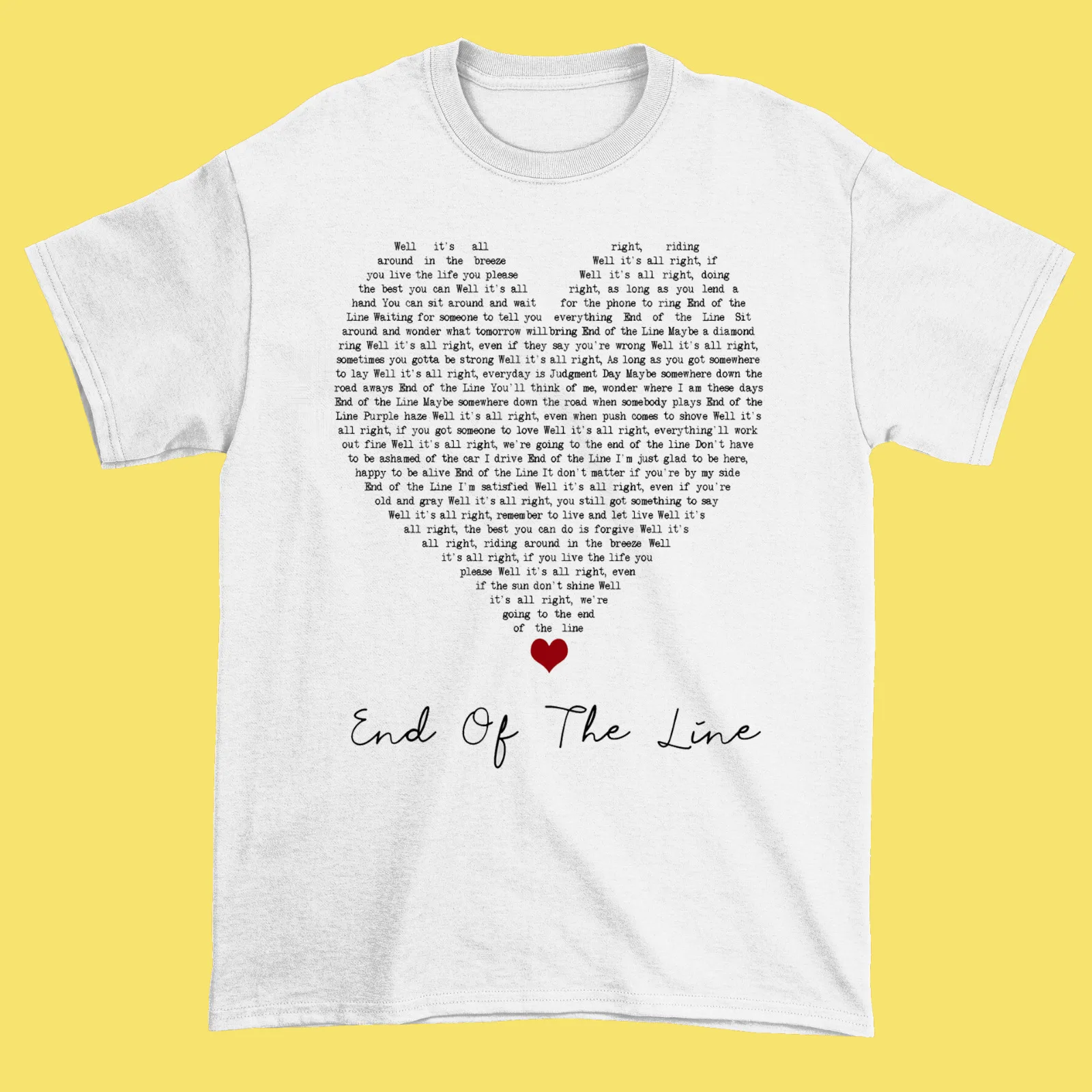 

The Traveling Wilburys End Of Line S 234XL Memories T Shirt NG2720