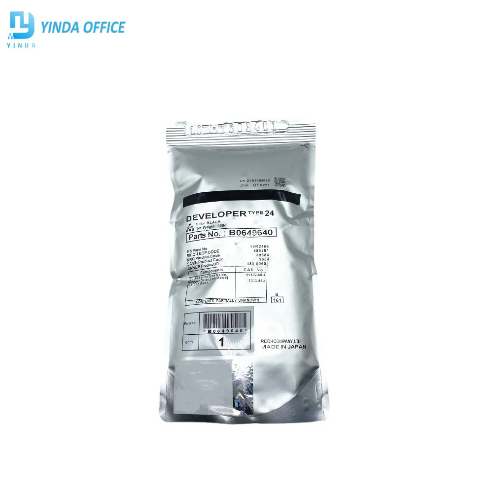 1PCS Type24 Developing Developer Powder Compatible For Ricoh Aficio 1060 1075 2051 2060 MP5500 MP6000 MP6500 Type 24 Developer