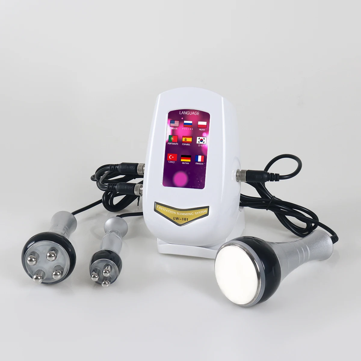 Máquina ultrasónica de cavitación 3 en 1 40K, dispositivo de belleza para rejuvenecimiento de la piel RF, herramientas de Estiramiento Facial para dar forma al cuerpo