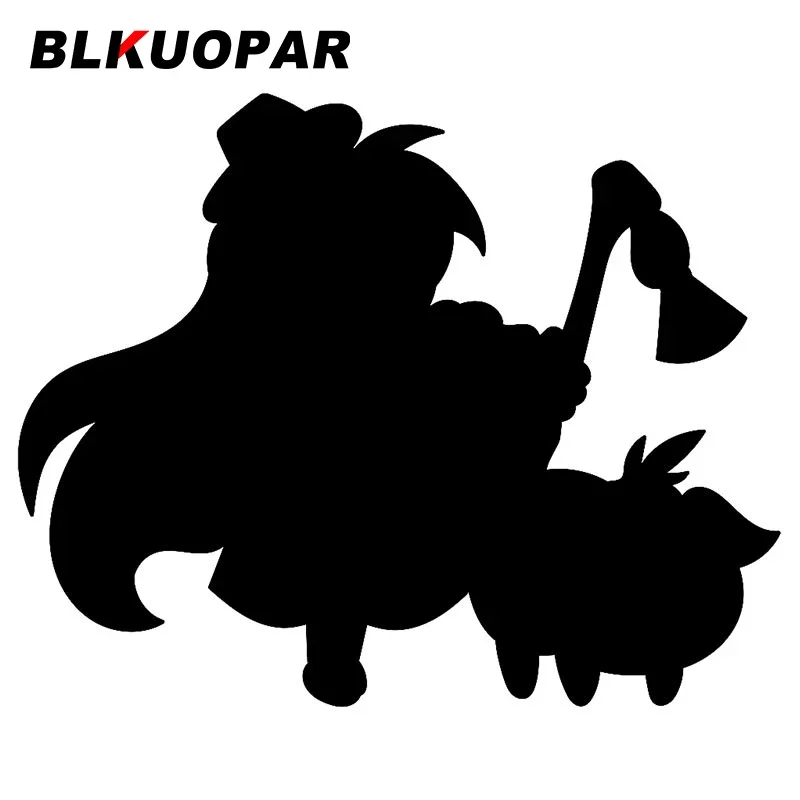 

BLKUOPAR Shepherd Woman Walked Pet Dog Car Stickers Anime Decals Occlusion Scratch Sunscreen Helmet Skateboard Vehicle Decor