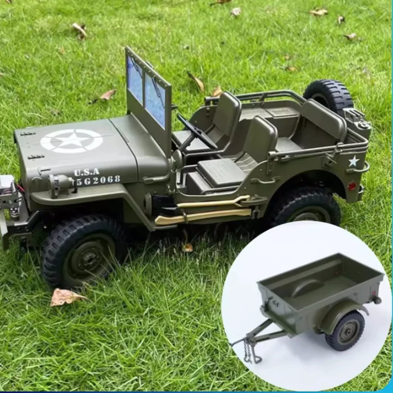 JJRC C8815 RC Car 4WD RTR Crawler Climbing Scale Military Truck Offroad Vehicle Accessories Trailer Capstan Metal Drive Shaft