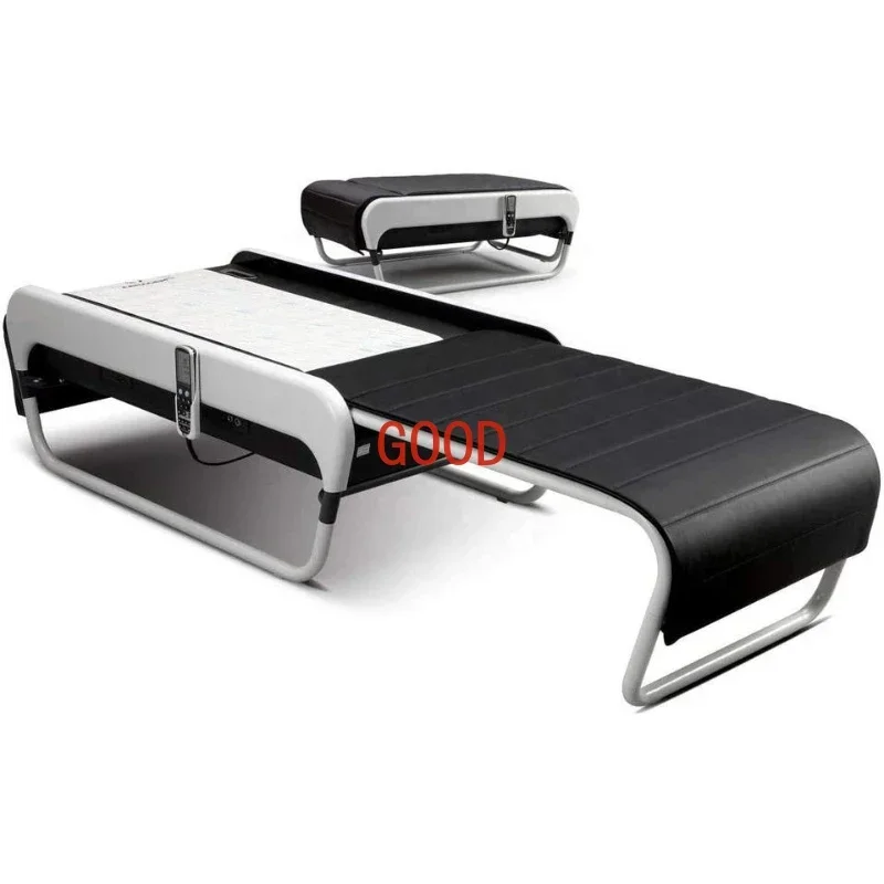 High Quality CE Certificate Korea Black Full Body Adjustable Height Therapy Portable Jade Treatment Massage Bed