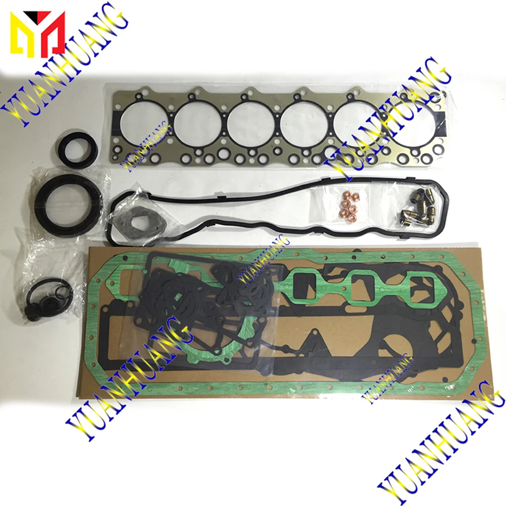 6BG1 Engine Rebuild Kit Overhual Repair Gasket Set For ISUZU Diesel Liner Piston Ring Bearing