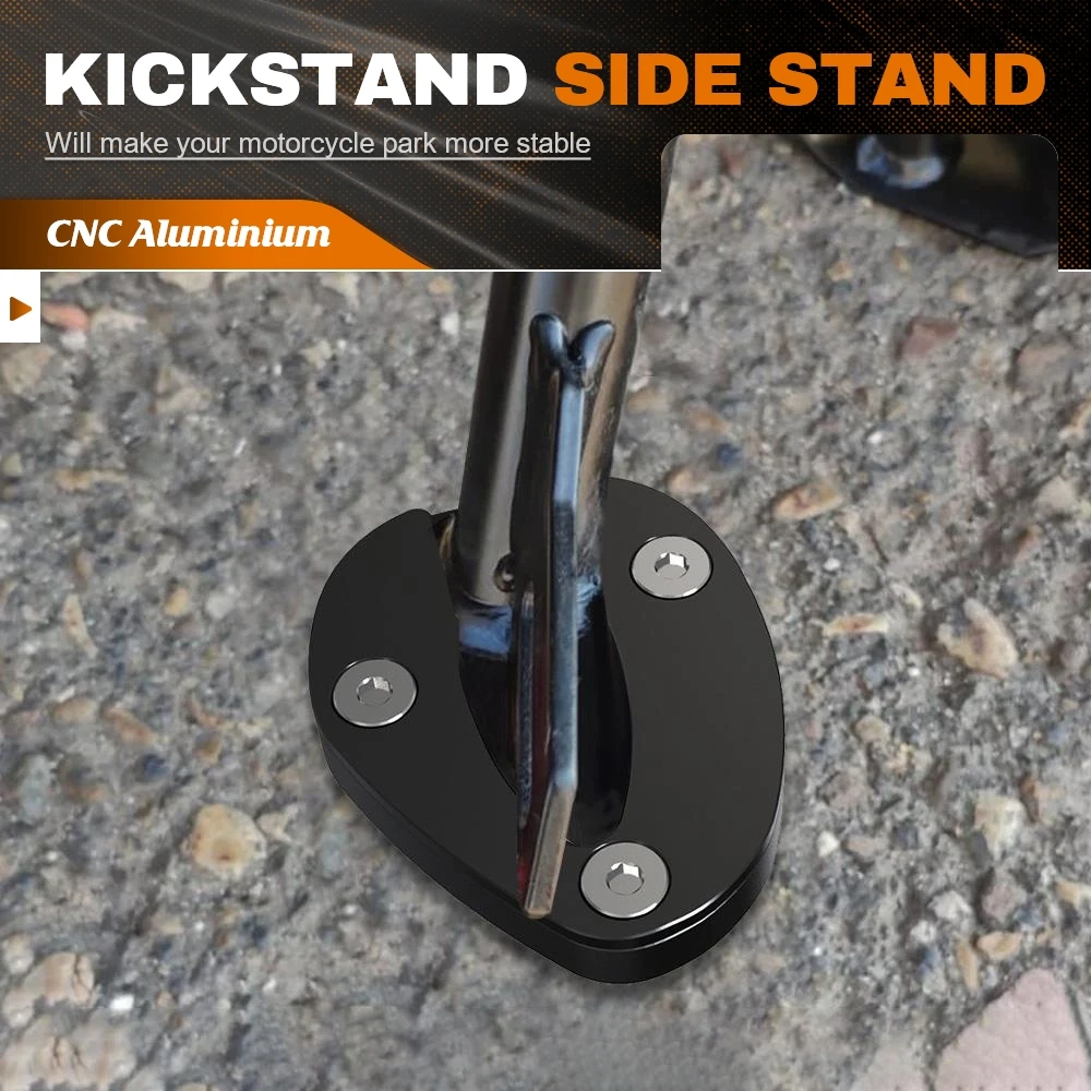 Motorcycle Accessories Kickstand Foot Side Stand Extension Pad Support Plate Enlarge For 990 Superduke R 1290 Super Duke R GT