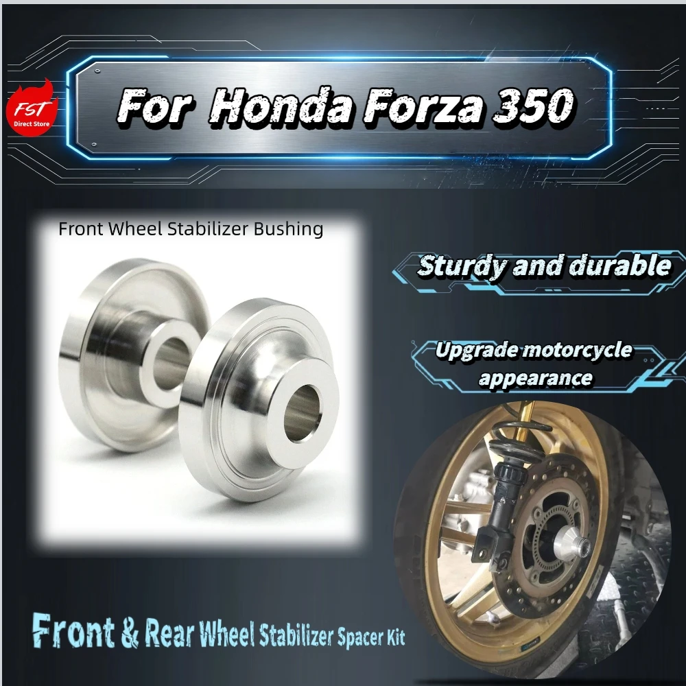 For Honda Forza350 Stainless‑Steel Wheel Spacers Stable Positioning Anti‑Corrosion Mod Accessories