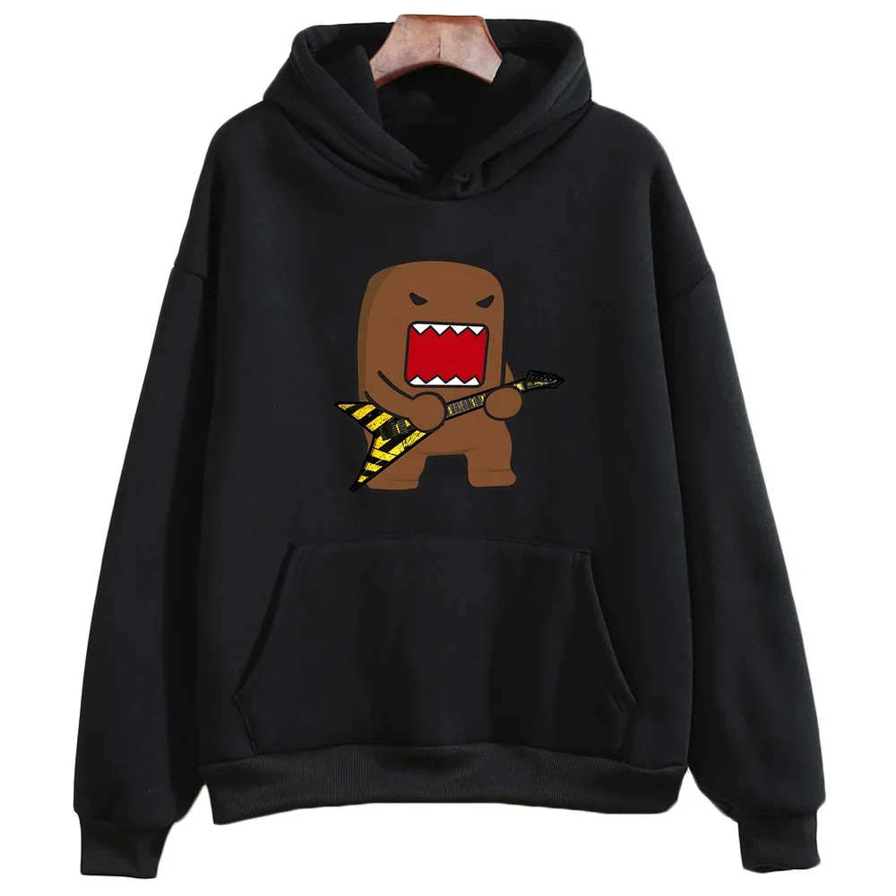 Domo Kun Japanese Anime Hoodies Cute Manga Print Clothes Unisex Autumn/winter Fleece Sweatshirt Long-sleeve O-neck Pullovers