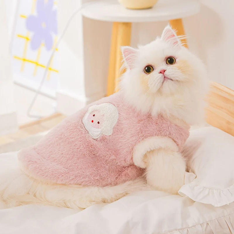 

Cat Clothes,Dog Clothes For Spring,Autumn And Winter Cute Small Medium cats Soft Thicken Pet Clothes