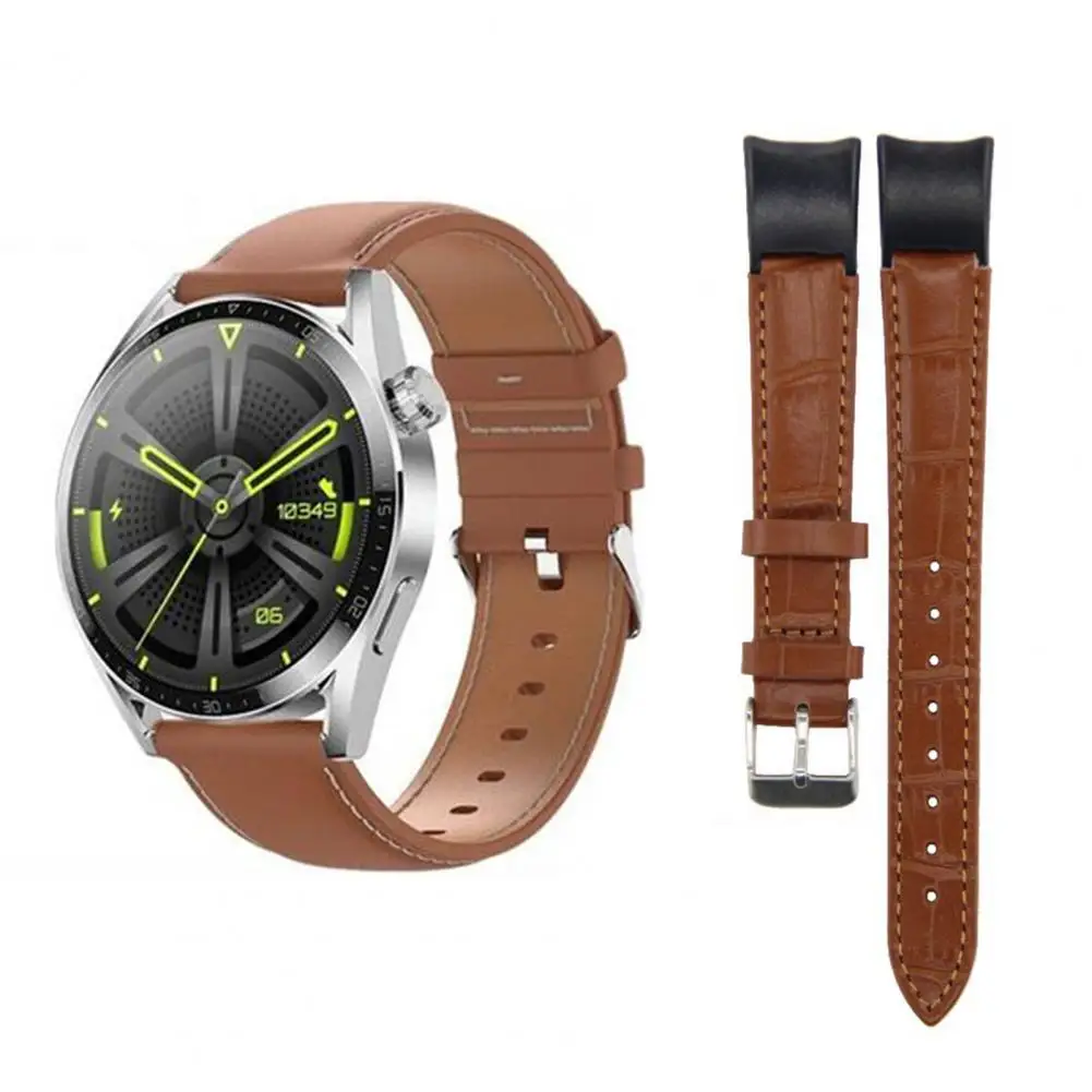 Impermeável respirável Soft Faux Leather Wristwatch Band, Assista Acessórios, Honra 4, 5, 6