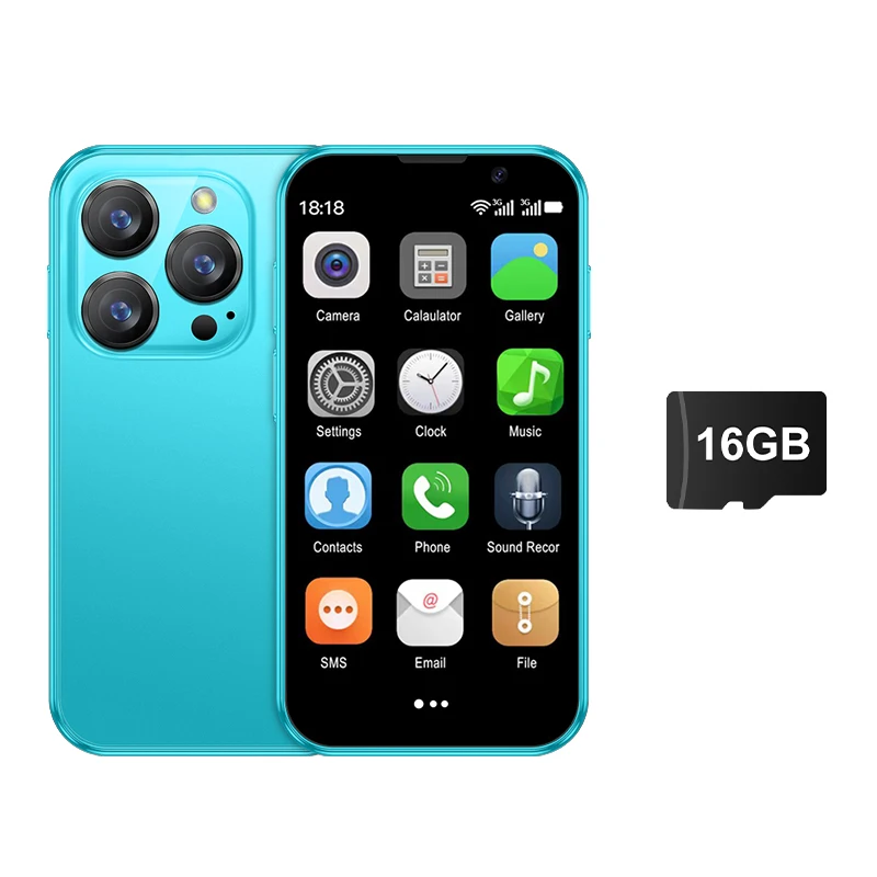SERVO 16SE Mini Android Smartphone Dual SIM Standby 16GB ROM Play Store Wifi GPS Gezicht Ontgrendelen 3G WCDMA 3.0 "Kleine Slimme Mobiele Telefoon
