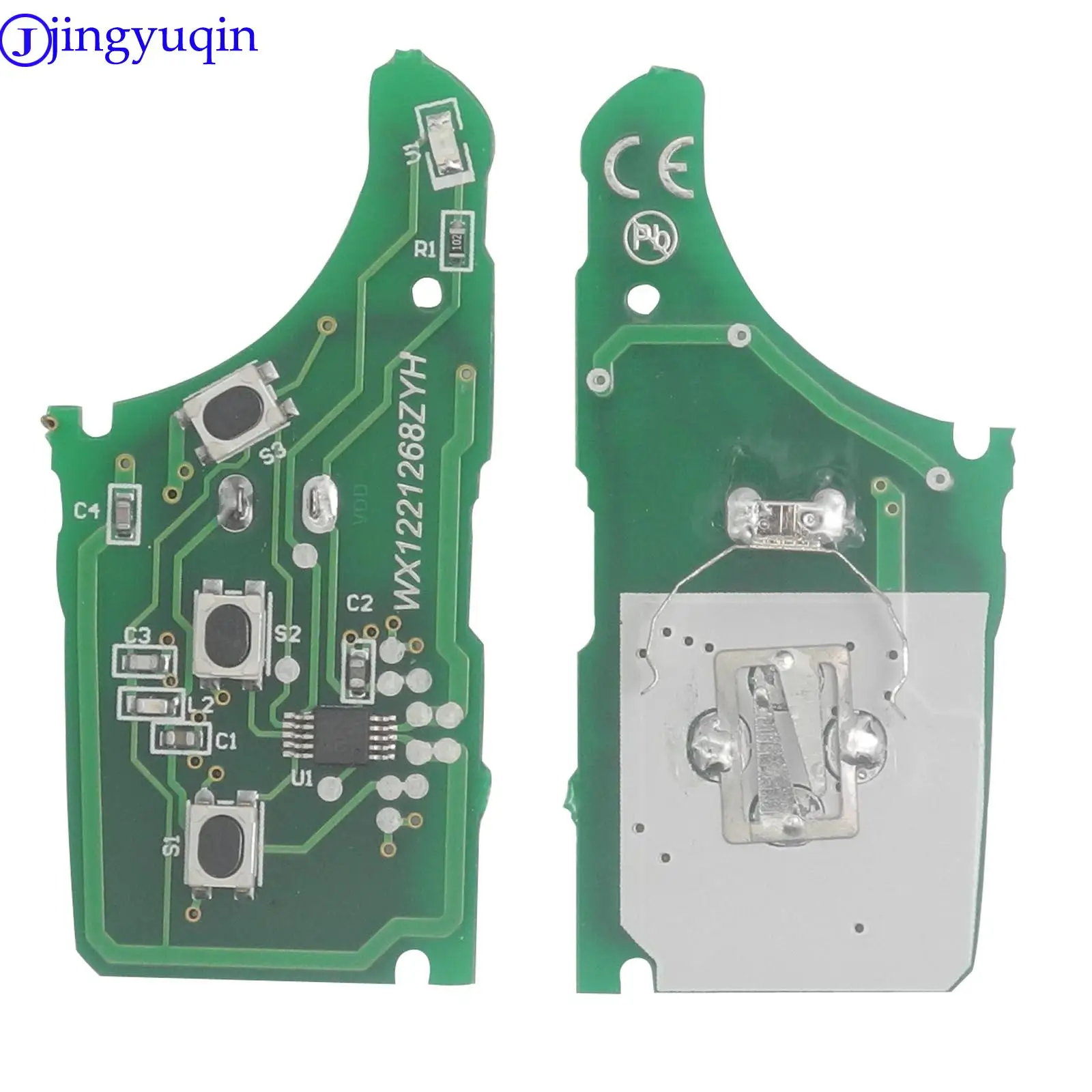 Jingyuqin-3ボタンリモートコントロールキー,折りたたみ式,ヒュンダイi20,i30,ix35,アバンテフィット,kia k2,k5,sportage,433mhz,id46チップ用