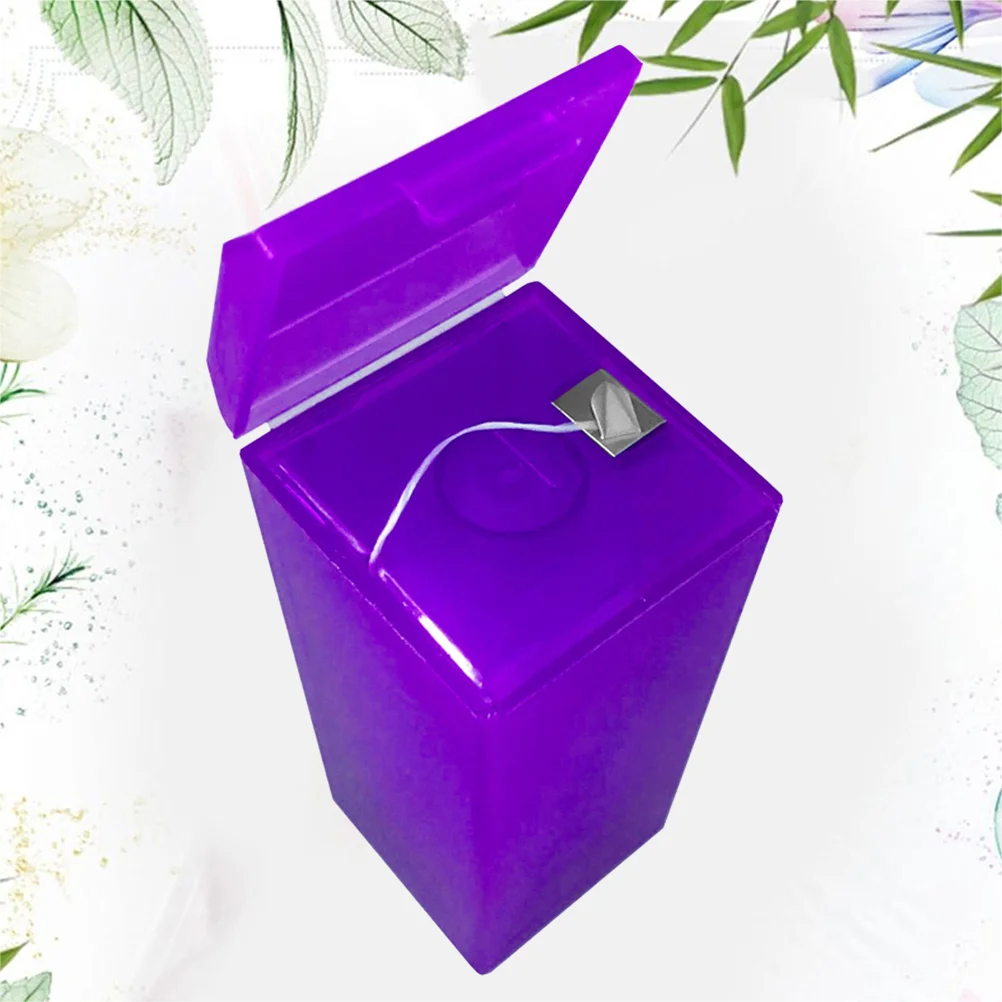 

1Pcs Dental Floss Box Portable Self Cutting PP Durable Purple Carry Dental Flosser Box for Gingivitis