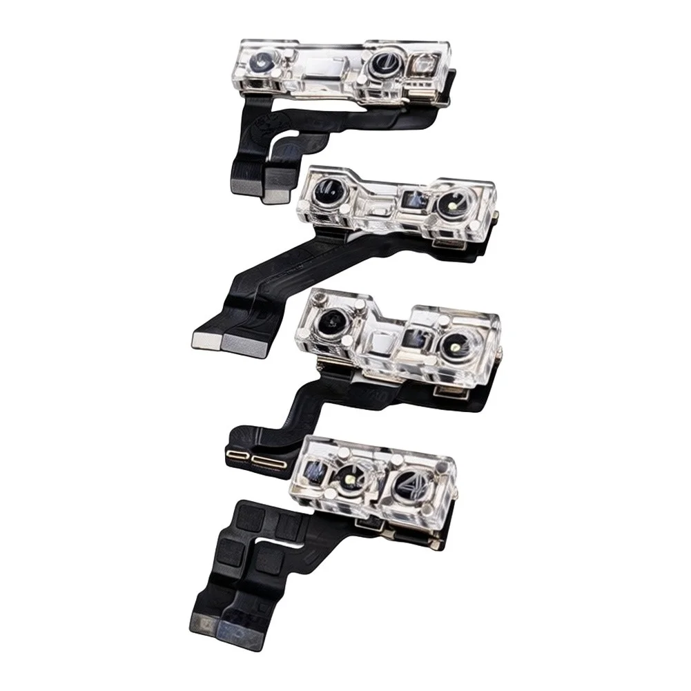4-in-1 Magnetic Front Camera Lens Cover Set For IPhone, Transparent ABS Dust Protector Shield For Repair And Daily Use