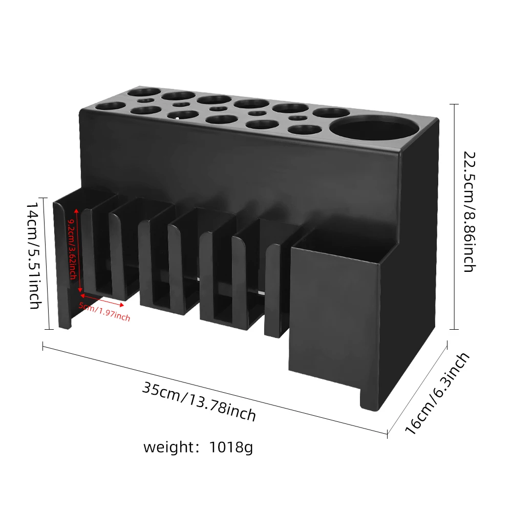 プロの壁掛けバリカン & コーム大容量オーガナイザー: 安全な保管、理髪店用の簡単にアクセスできるツールホルダー理髪店の保管ツール