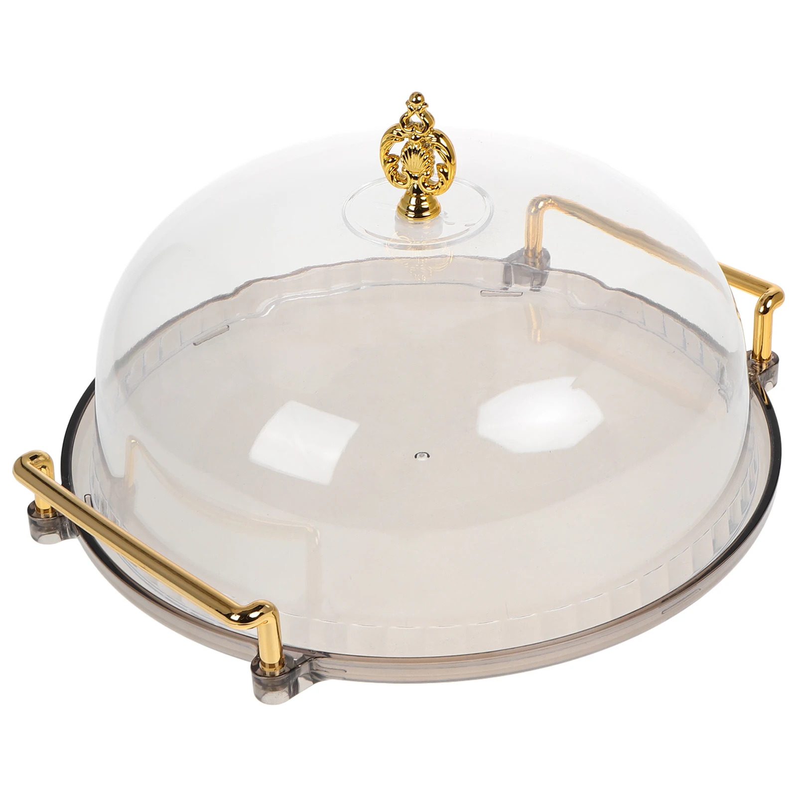 

Cake Cover Display Plate Stand Serving Tray with Lid Transparent Plastic Supply