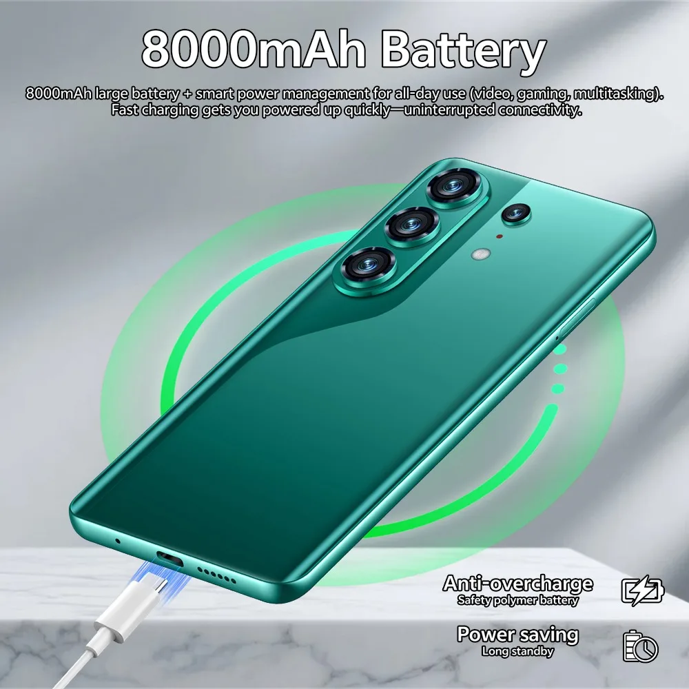 K-Touch C26 Ultra 7.3 HD Mobile Phones Android 15 Cell Phone 8000mAh Smartphone 22GB+2TB Octa Core 5G Dual SIM 16+48MP Camera Cellphones