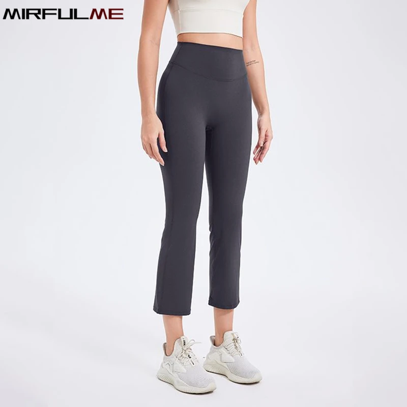 Women Pencil Pants High Waist Yoga Sport Cropped Leggings Slimming Running Capris Girls Quick Dry Slim Straight-Legged Trousers