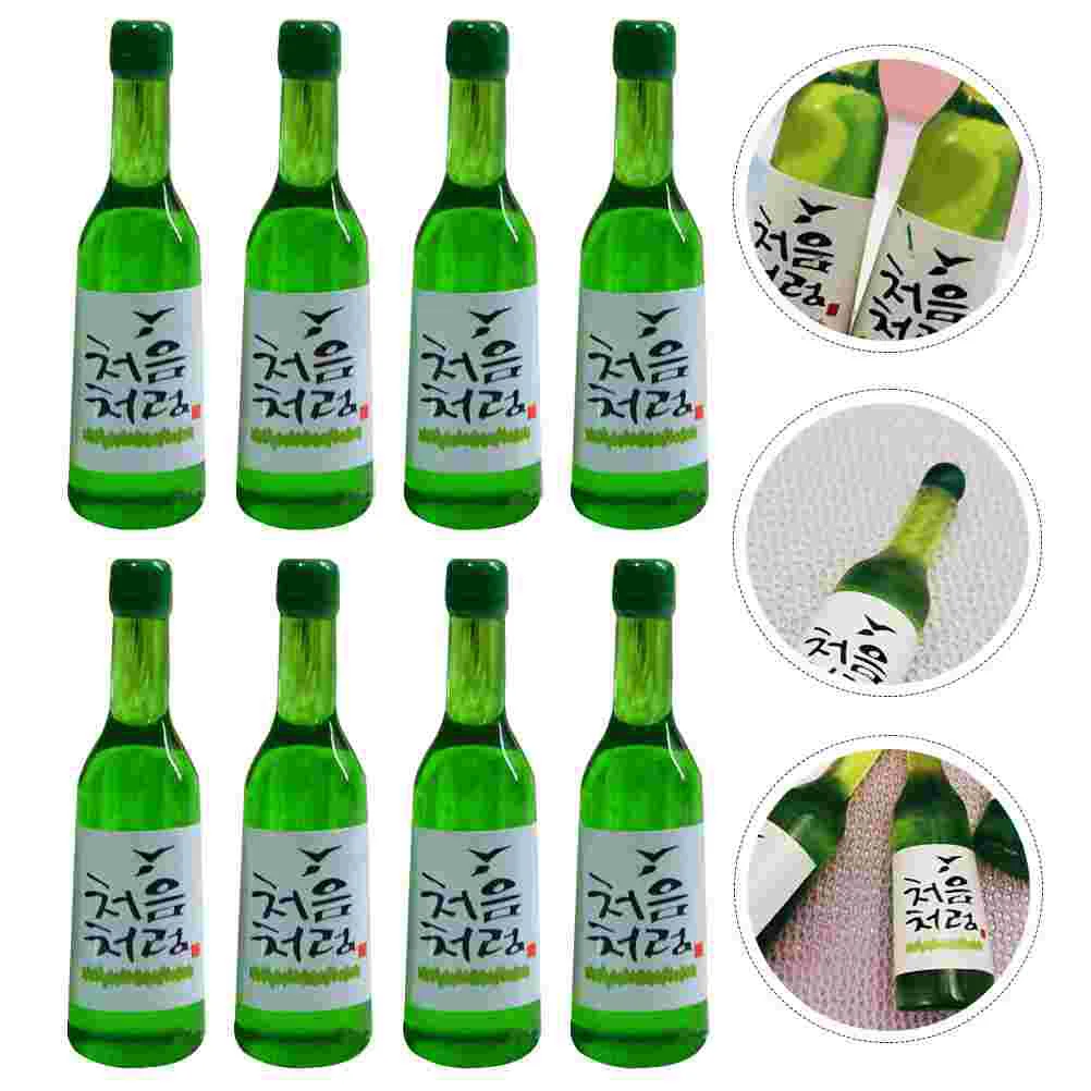 

15 Pcs Simulated Rice Mini Resin Bottles Models House Decorations Bulk Ornaments Lifelike Miniature