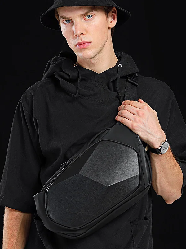 bange-men's-waterproof-multi-faceted-hardshell-crossbody-bag-fashionable-shoulder-bag-business-waist-bag-trendy-chest-bag