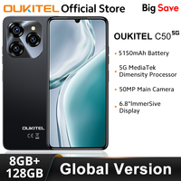 Oukitel C50 5G Smartphone Android 14 6.8“ HD Waterdrop Display 5150mAh 6GB+128GB Mobile phone 50MP+5MP Camera CellPhone