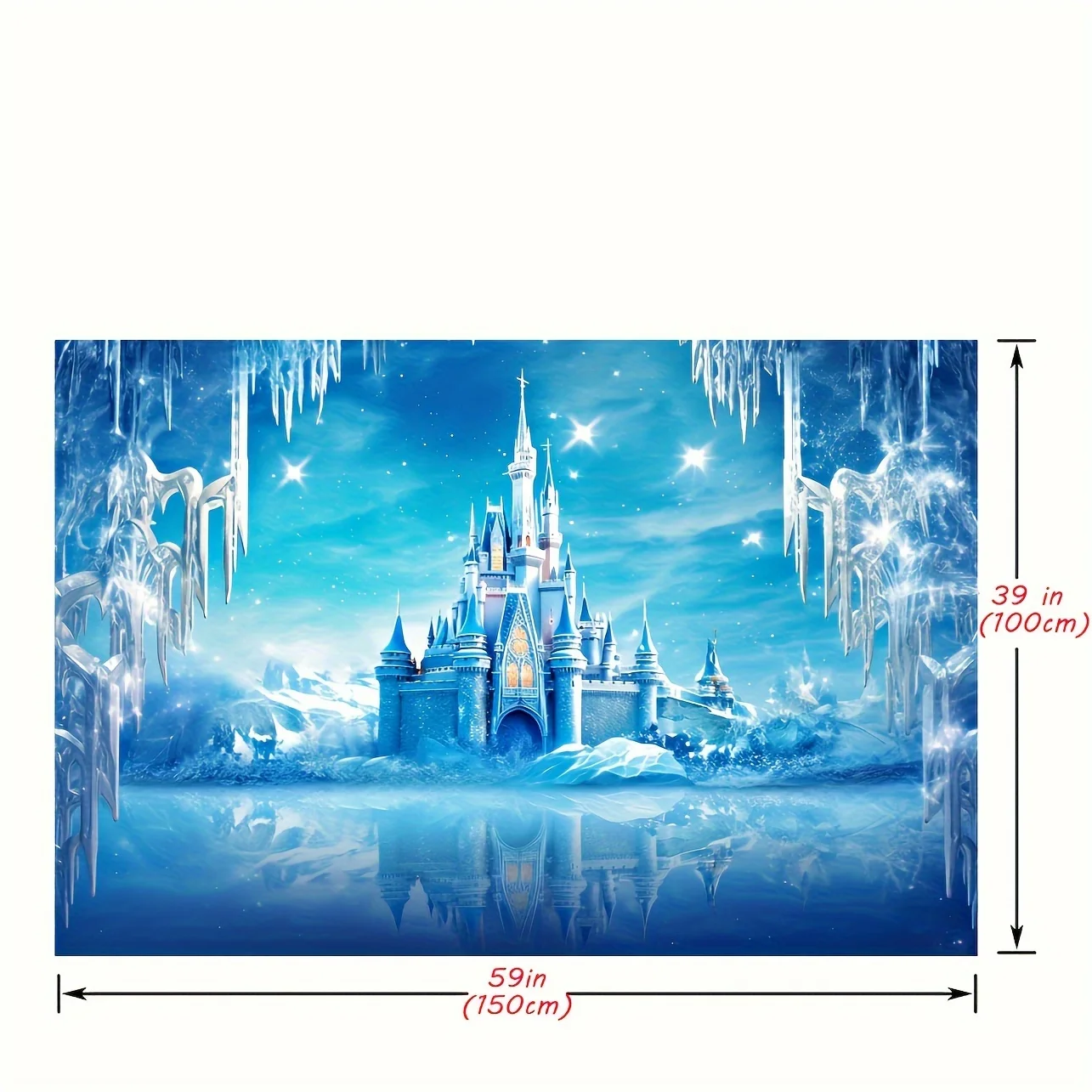 Winter Frozen Party supplies Background Decoration Frozen Snow flower photography banner Winter Wonderland Snow  background