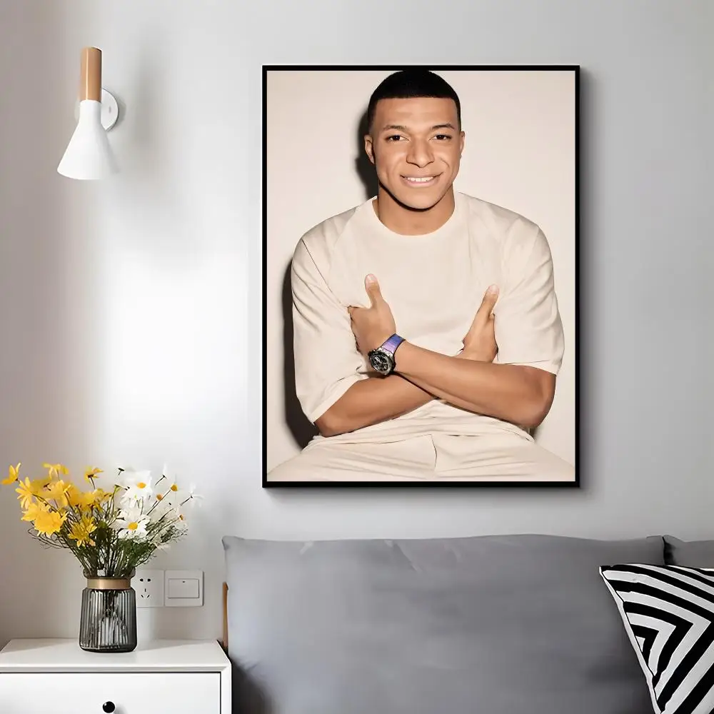 Athletic Player Kylian Mbappe Poster Trendy Aesthetic Wall Decor for Dorm & Bedroom