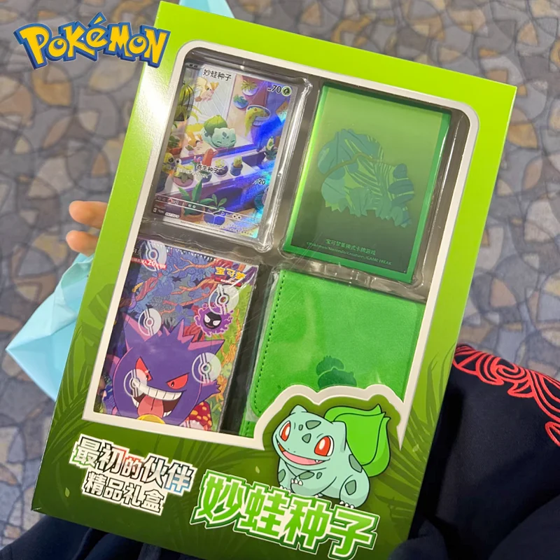 

Оригинальный подарочный набор Pokémon The Initial Partner Premium Gift Box для карточной игры, упрощенная китайская версия PTCG, подарочный набор 151, коробка-сюрприз Hope
