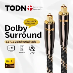 TODN 5.1 Digital Optical Audio Toslink Cable Fiber Optic Audio Cable 1m 2m 3m 10m 15m for Hi-Fi DVD TV   TODN 5.1 Digital