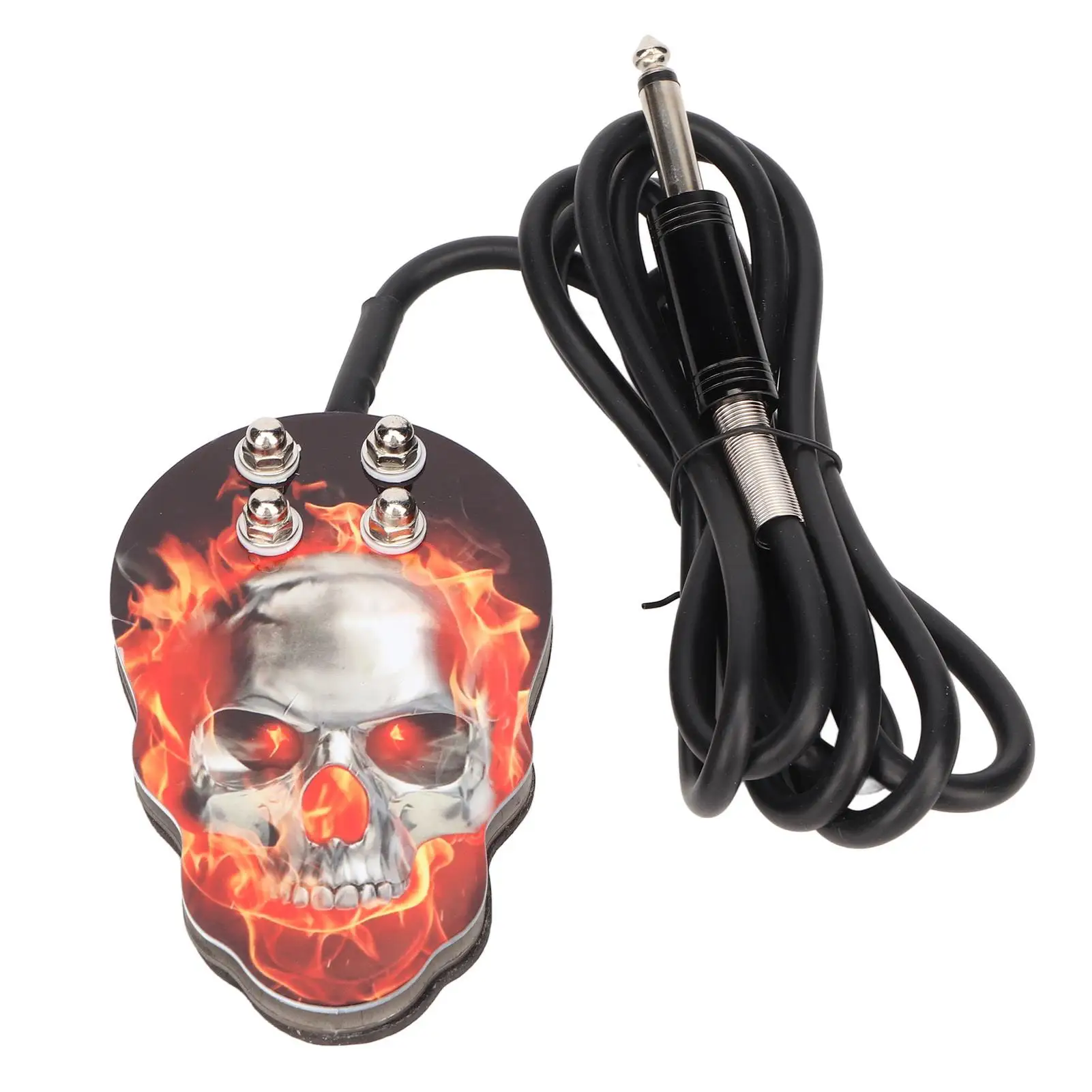 Stainless Steel for tattoo Foot Pedal Switch Skull Pattern Vintage for Machines