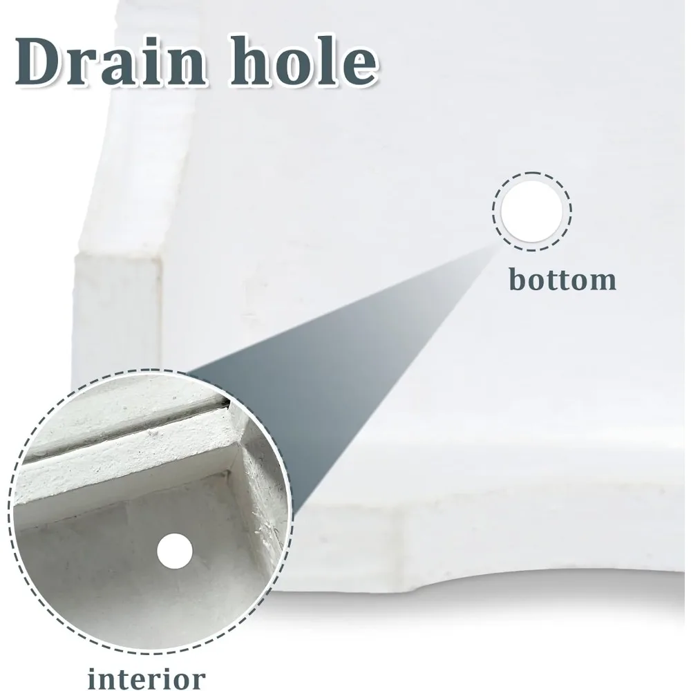 Rustikales weißes wasserdichtes Laternen-Set, 26 Zoll Metall und Holz, Fernbedienung und Timer, gehärtetes Glas, flammenlose Dekoration