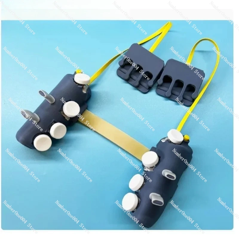 

Соедините точку и стреляйте кнопку геймпада с шестью пальцами, восемью пальцами и десятью пальцами