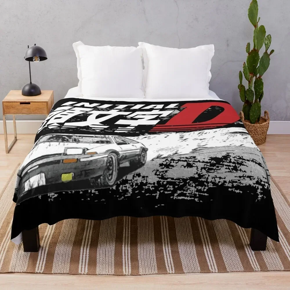 Initial D Deep Forest Drifting AE86 Takumi Raceway Throw Blanket Weighted Sofas Blankets