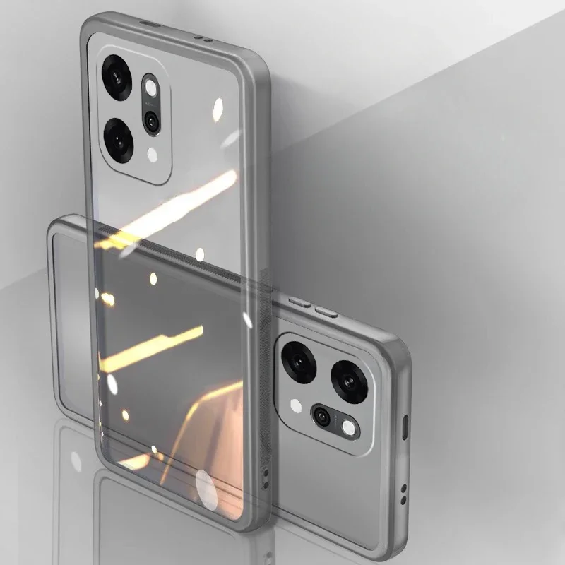 حافظة لهاتف OPPO Reno 14 Pro 5G 14F بلون سادة من السيليكون الشفاف المقاوم للصدمات غطاء شفاف لهاتف OPPO Reno 14 Pro 14F غلاف خلفي