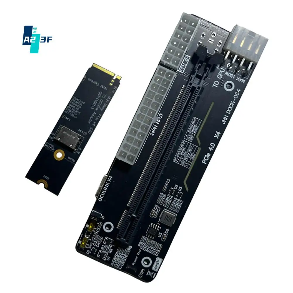 

A23F-для Oculink/M.2 Nvme Внешняя видеокарта для ноутбука EGPU Чехол для графического процессора Док-станция PCIE 4,0 X4 Gen4 Карта расширения GDP для ноутбука