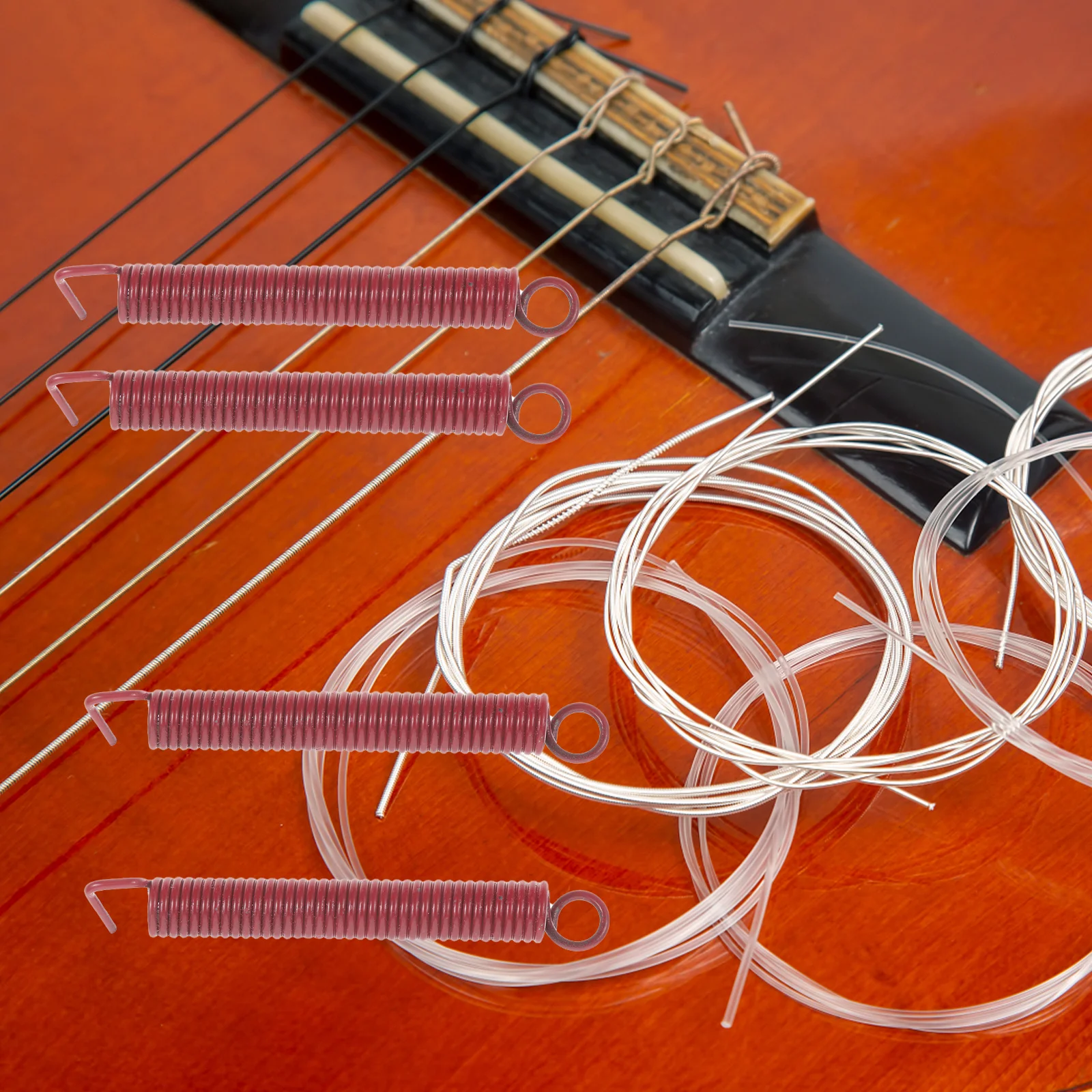 

1Set Guitar Bridge Spring Heavy Duty Metal Tremolo Bridge Claw Kit for Electric Guitar Easy Install Spring Tension