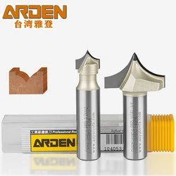 Punto ARDEN taglio rotondo sopra Bit carburo intaglio strumento lavorazione del legno punta affilata arco fresa MDF incisione Router Bit