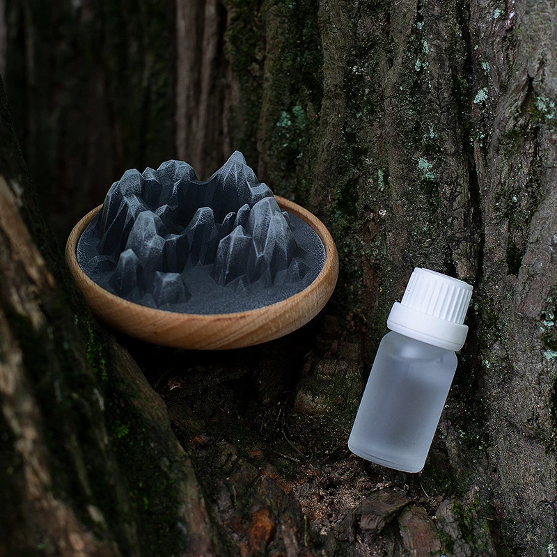 Hot Sale Black/White Mountain Shaped Aroma Diffuser Stones, No Fire Aromatherapy Essential Oil Diffuser, Creative Home Ornament