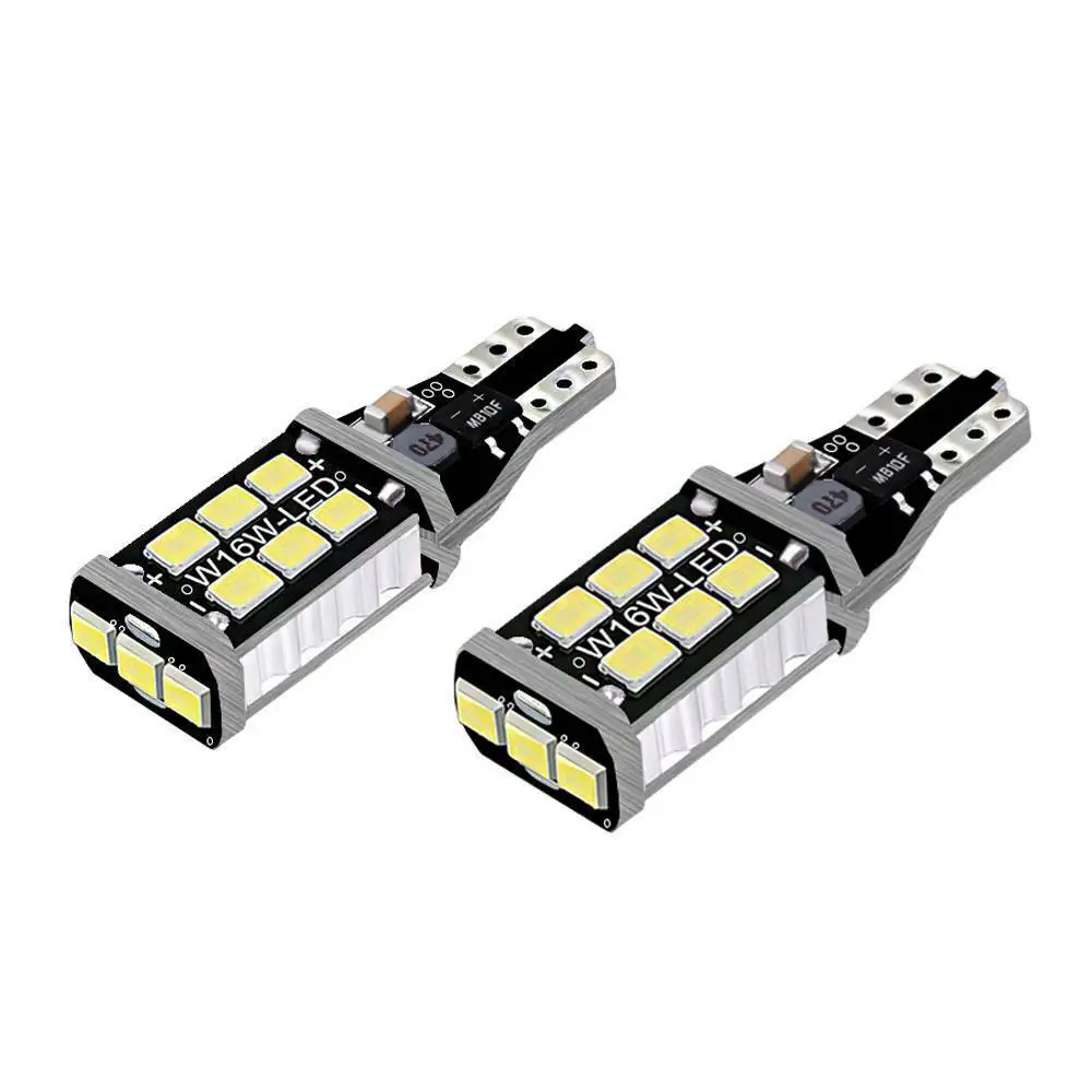 Bombilla LED Canbus para coche, luz de marcha atrás de respaldo, color blanco brillante, 4 piezas, 912, 921, T15, W16W