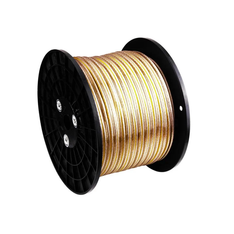 Speaker 6N 700 Cores Oxygen Free Copper Audio Cable For Home Theater Silver Plated Double Parallel Professional Engineer Line