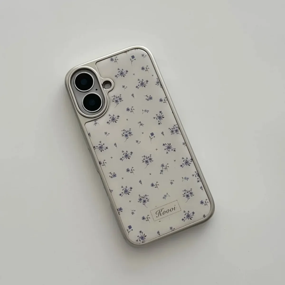 Funda de teléfono con bonitos flores moradas de dibujos animados ins de pareja coreana para iPhone 17 AIR 16 15 14 13 12 11 Pro Max Plus Y2K, funda exquisita