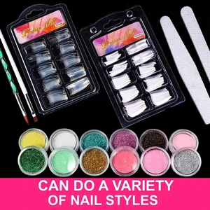 Professioneller Acrylkit -Nagel für Anfänger, Glitzerpulver, Weiß, Licht, Rosa, Nagelverlängerung, 12 Farben 10 Hauptverkauf Acrylpulvernägel - №10