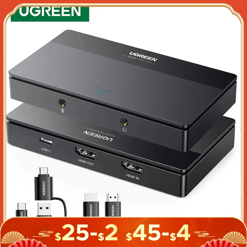 Новый! UGREEN HDMI карта видеозахвата