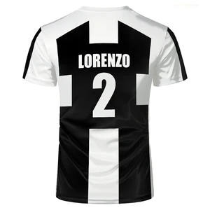 Camiseta Cosplay de manga curta masculina, padrão de cinco pessoas, motivo futebol, replika anime, Uber Blue Lock, T-shirt completa estampada, verão, 2024 10 principais vendas assessorios uber - №4