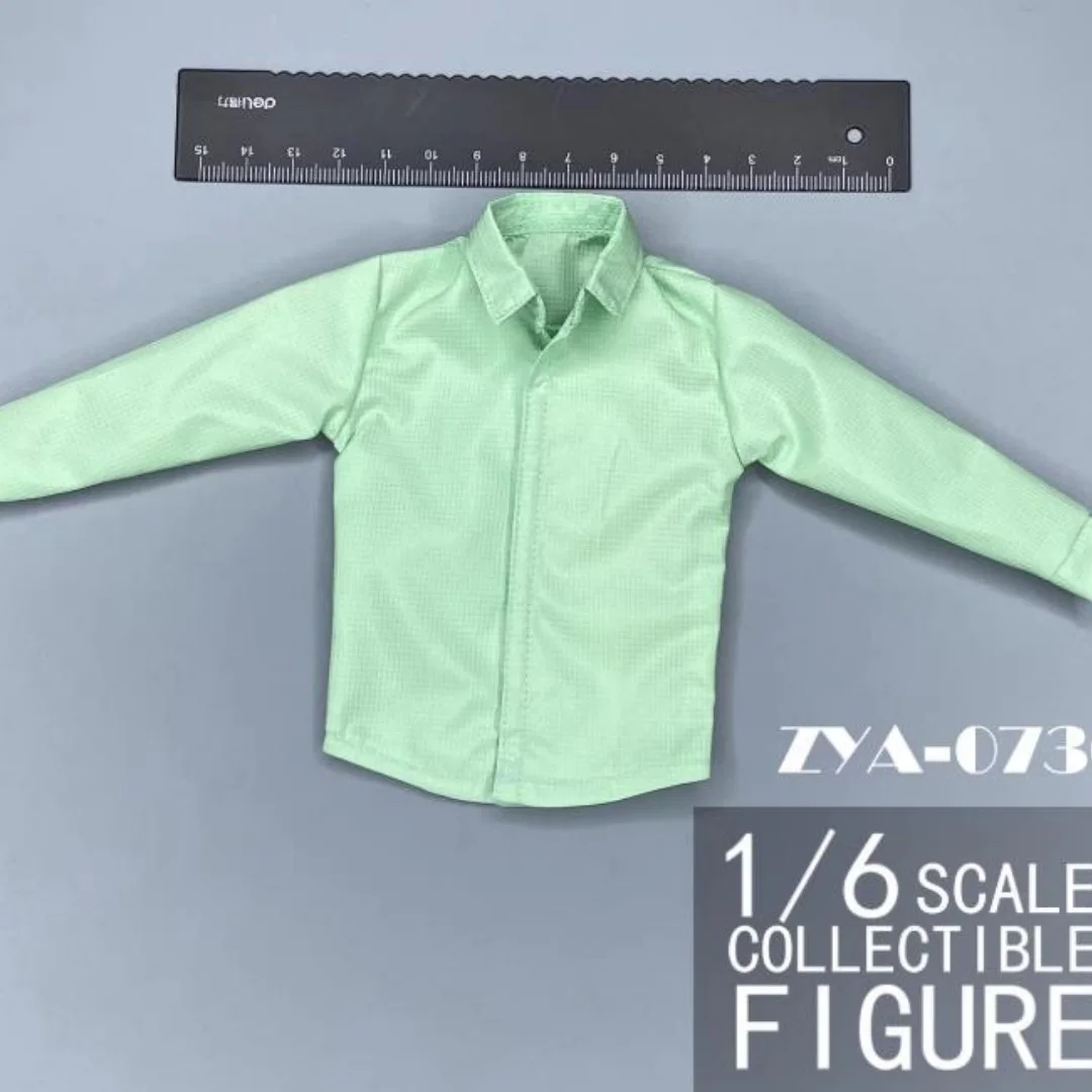1/6 Soldato da uomo Camicia casual a maniche lunghe Vestiti in tinta unita F12 pollici Bambola a spalla stretta Action figure