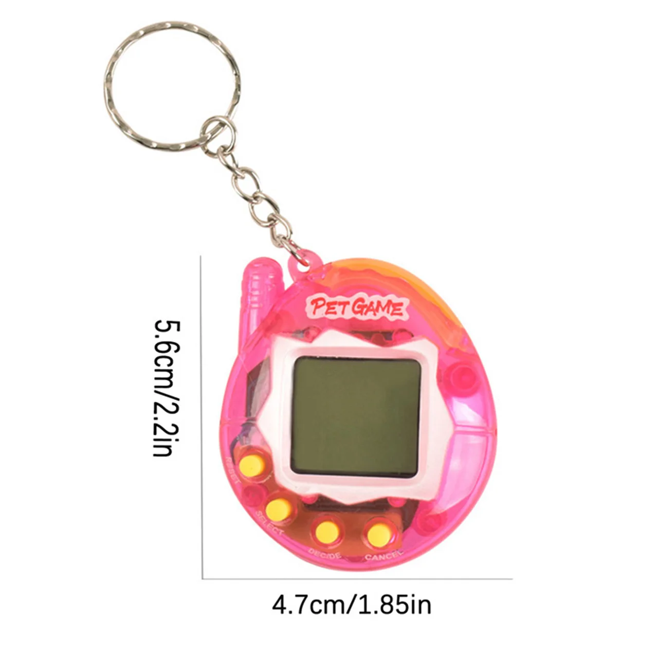 Mini Handheld Máquina De Jogo Eletrônico, Coelho Virtual Pet, Desenvolver Brinquedo Dos Desenhos Animados, Chaveiro, Dia Das Bruxas, Presente De Natal, Carnaval, Easte