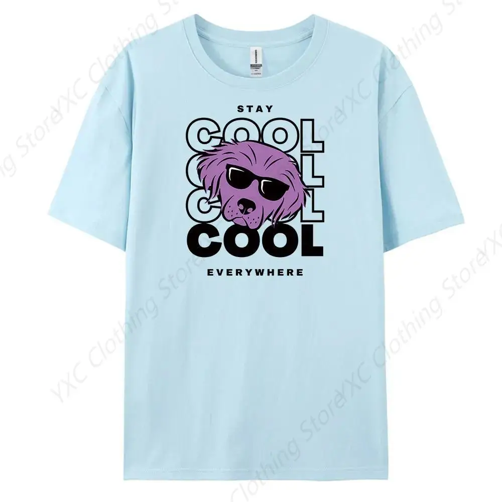 CoolDogHead Fashion print Men's T-shirt- Short Sleeve Crew Neck Soft Fitted Tees S - 6XL Fresh Classic Basic Tshirts